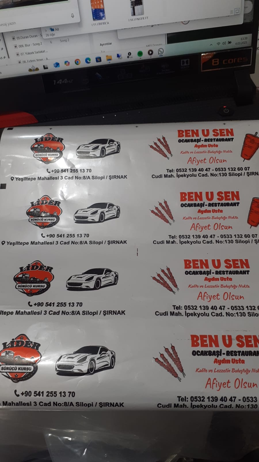 Lider Sürücü Kursu - Ben U Sen Ocakbaşı